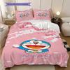 Ropa de cama Doraemon Azul Lindo 1 Funda Nórdica 2 Fundas de Almohada Sin Relleno Juego de Ropa de Cama Funda Nórdica y Funda de Almohada Regalo de Navidad Cumpleaños