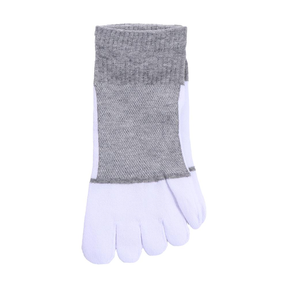 Сетчатые противоскользящие формирующие носки Дышащие Удобные Невидимые носки до щиколотки Мужские носки Носки с пятью пальцами Носки до щиколотки серый