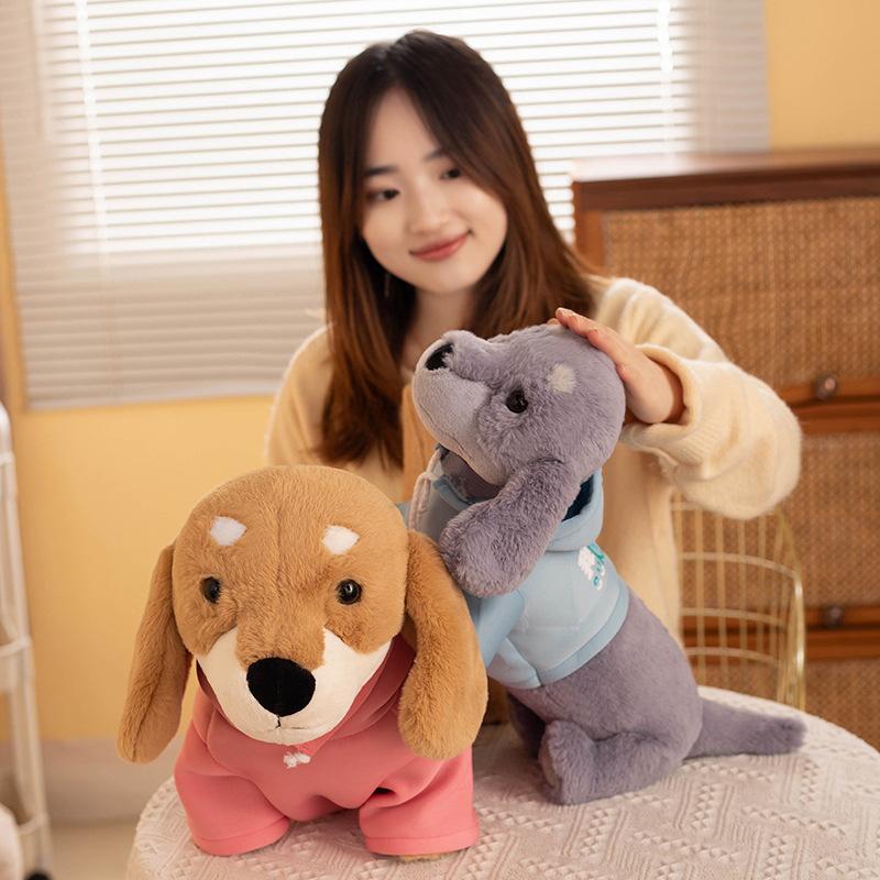 Cute Dachshund Dog Doll Plush Toy Dog Doll Girl Sleeping Soothing Pillow Ragdoll