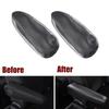 CarHome 2pcs Car Seat Armrest Cover Trim For Toyota FJ Cruiser 2007-2012 Carbon Fiber Leather Cushion Cover Armrest Protector NE