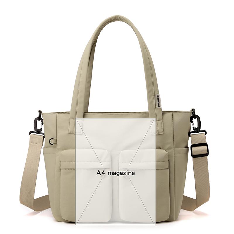 Classic Nylon Shoulder Bag Women Multi Pocket Crossbody Bag Inner Zipper Pocket Ideal for Everyday Use Work Shopping and Meeting Friends