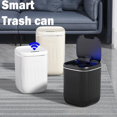 14L Automatic Sensor Trash Can Electronic Smart Bin Waterproof  Kitchen Bathroom Wastebasket With Lid Household Bucket Garbage