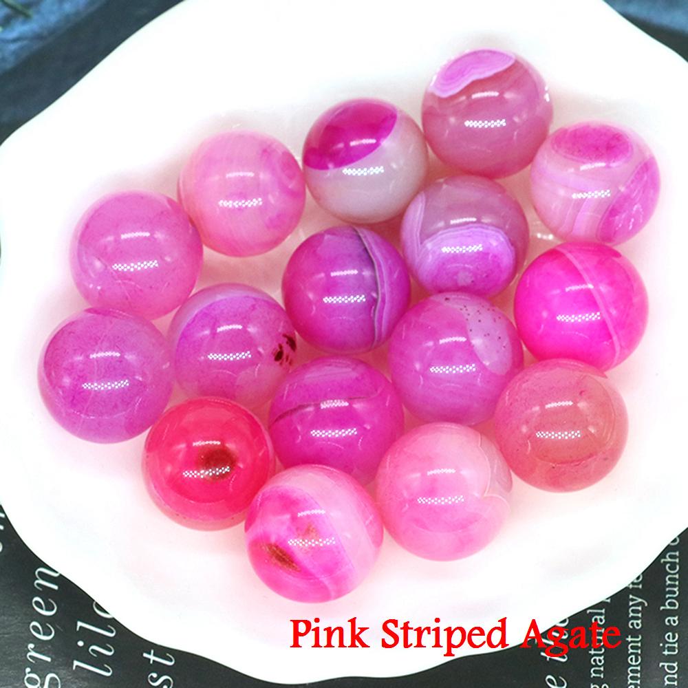 Margele Rotunde Mici din Cristal de Piatră Naturală de 16 mm, Vindecare Reiki, Cuarț, Ametist, Agat, Specimen Mineral, Glob, Chakra, Vânzare cu Ridicata