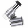 LED Jewelry Glass Microscope 60X Magnification Magnifier Lens Loupes Pocket Mini UV Light for Inspecting Diamond Stamp etc