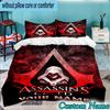 Custom Name Assassin Game 3PCS Bedding Set For Bedroom Dormitory,Including 1pc Duvet Cover And 2pcs Pillowcases Large size Fan gift