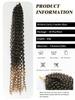 18 Inch Ocean Wave Crochet Hair Synthetic Deep Wave Twist Crochet Braiding Hair Extensions Ombre Afro Curls Passion Twist Hair