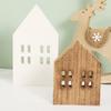 Wood Craft Ekologický jedinečný design Bez závad Severský styl Miniaturní vánoční výzdoba Dobrá textura Malý dům Dřevěné řemeslné potřeby pro domácnost