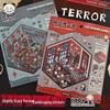 Adesivos de Diário de Cabine de Cenário em Miniatura e Micro-Terror Tirado Adventure
