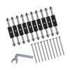 10Pcs Adjustable Cassette Screws Electrical Box Screws Support Rod Switches Universal Outlet Repairer with Wrench