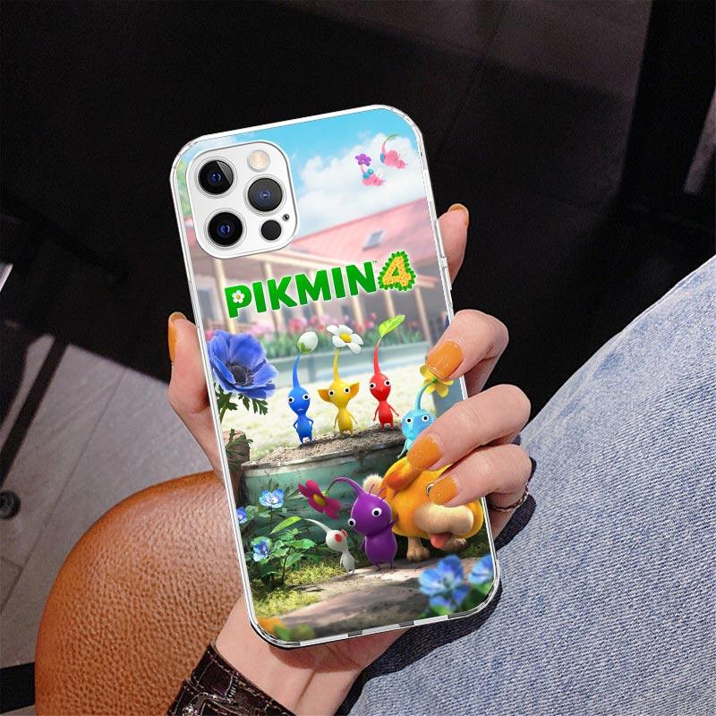 Game P-PikminS 4 Phone Case For iPhone 17 Air 16 Pro Max 16E 15 + 14 Plus 11 12 13 Mini 7 8 SE Gift Print Cover Fundas