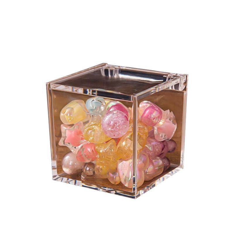 Exquisite Flip-Top Transparent Acrylic Candy Box for Wedding Favors