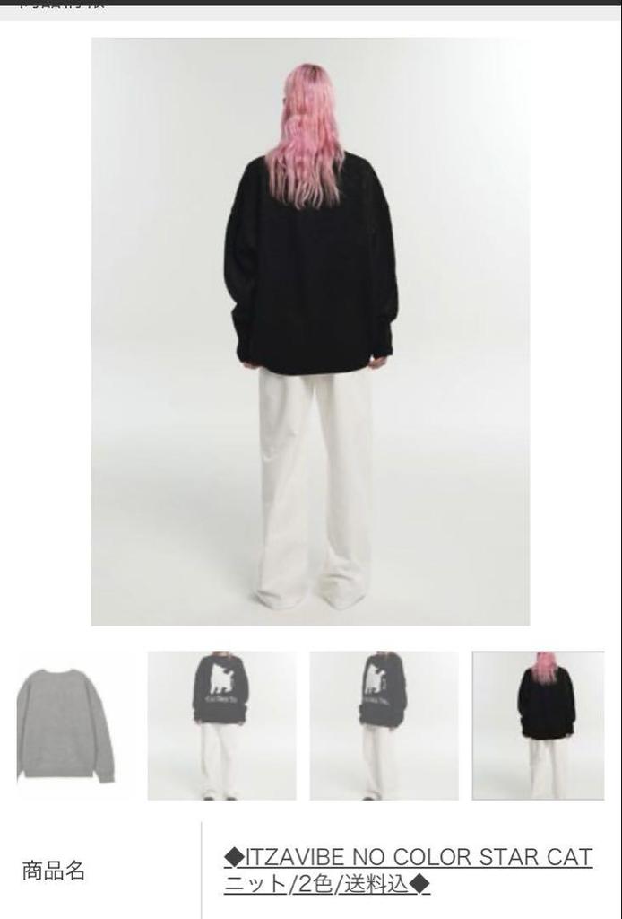 [USED] Stray Kids cat sweater worn by Reno, black