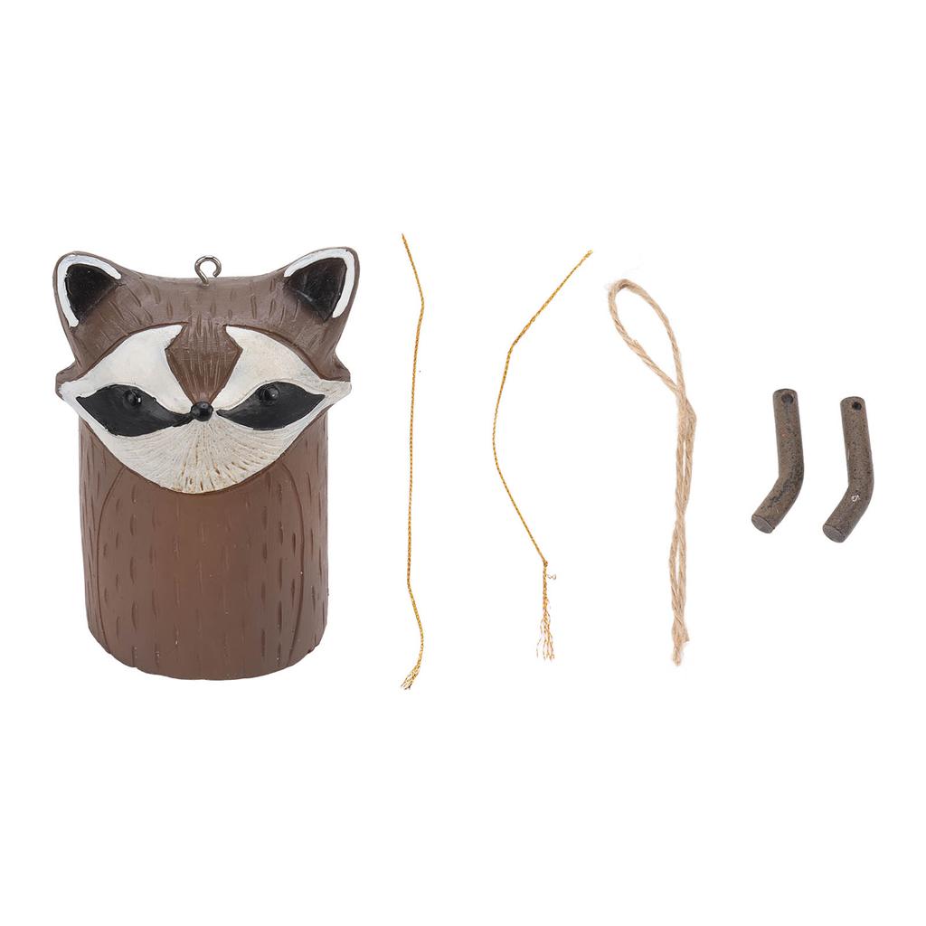 Rustic Hanging Animal Wind Chimes Resin Hand Made Natural Garden Decoration for Gardens Backyards
