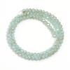 4 6 8mm Faceted Crystal Rondelle Beads Light Lake Blue Amber Glass Loose Spacer Beads For Jewelry Making DIY Bracelets Necklace