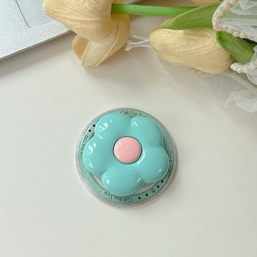 Cute Aesthetic Flower Phone Stand Korean Version For iPhone Samsung Adjustable Magnetic Ring Holder Girls Gift Accessories