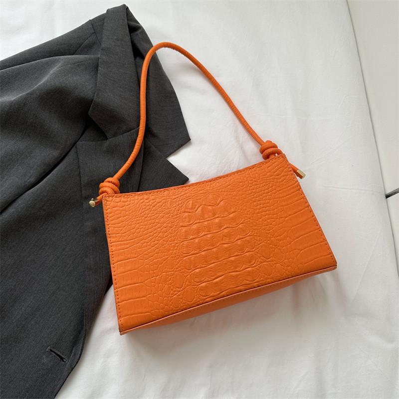 Chic Casual Small Square Bag Elegant Crossbody Purse For Women In Various Colors Including Black White Green And Orange