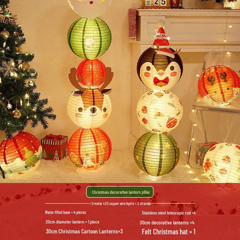 Christmas Lantern Ornaments for Mall and Store Window Displays