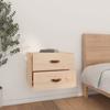 Table de chevet murale - Maison Exclusive - Bois de pin massif - Flottante - Rangement 50x36x40 cm