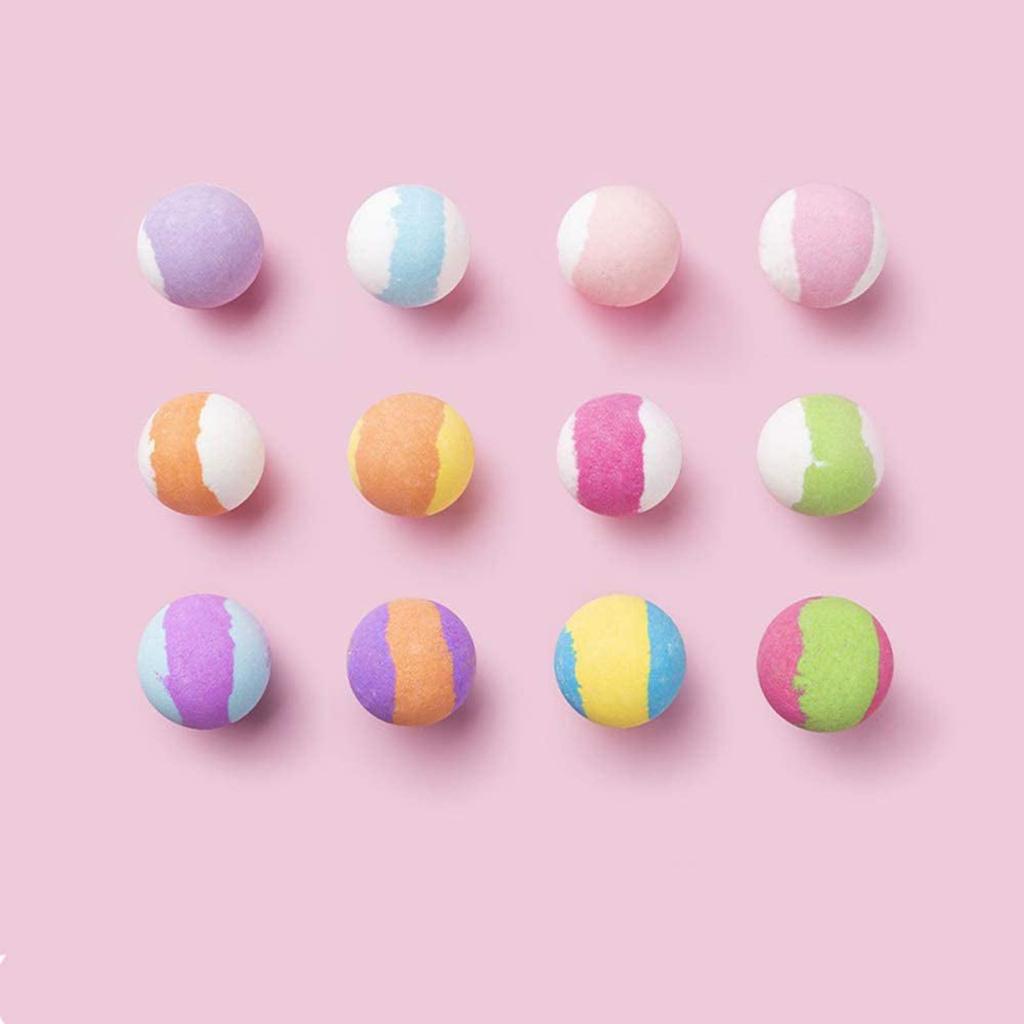 Bubble Bath Ball Gift Set 12pcs Shea Dry Skin Moisturize Perfect For Bubble & Spa Bath