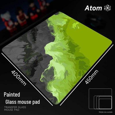 Atom Adam Tempered Photovoltaic Glass Mouse Pad – Smooth, Upgraded FPS Gaming Desk Mat for Office and Home