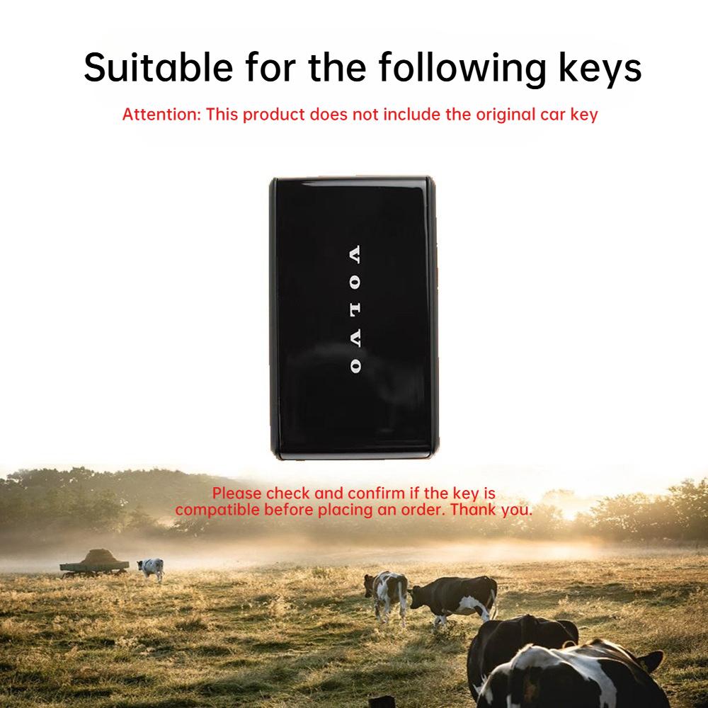 Custodia Portachiavi per Auto in Vera Pelle per Volvo EX30 Borsa Portachiavi Bluetooth Resistente Custodia Portaoggetti con Portachiavi