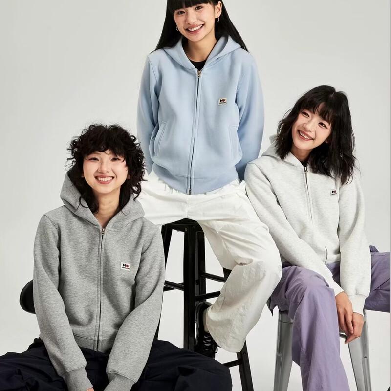 OWOX Retro Style Double Zipper Hooded Sweatshirt