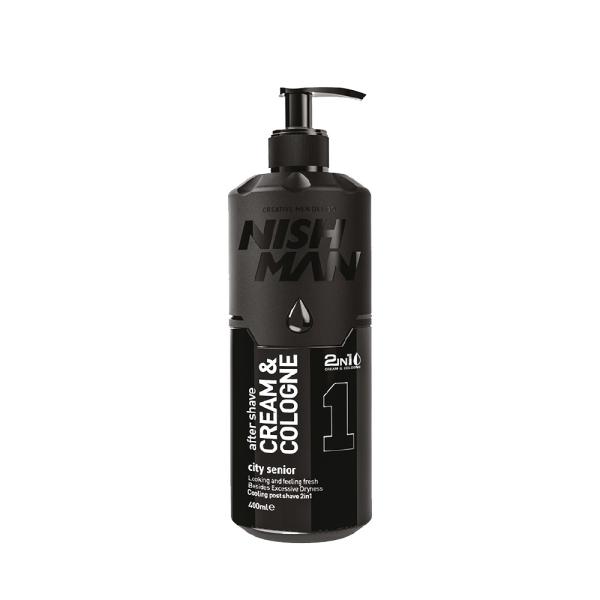 Super Merchant Nishman After Shave Cr&egrave;me Eau de Cologne 01 City Senior Cr&egrave;me Na het Scheren 400ml