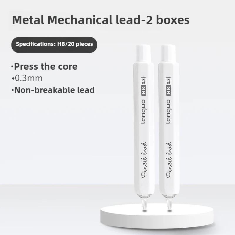 Low Gravity Mechanical Pencil Set 0.3 0.5 0.7 mm Metal Art Drawing Painting Automatic Pencil Stationery Office School Supplies
