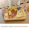Charcuterie Boards Heat-Resistant Appetizer Meat Platter Charcuterie Tray Cheese Platter for Candy Snack Dessert Food Fruit