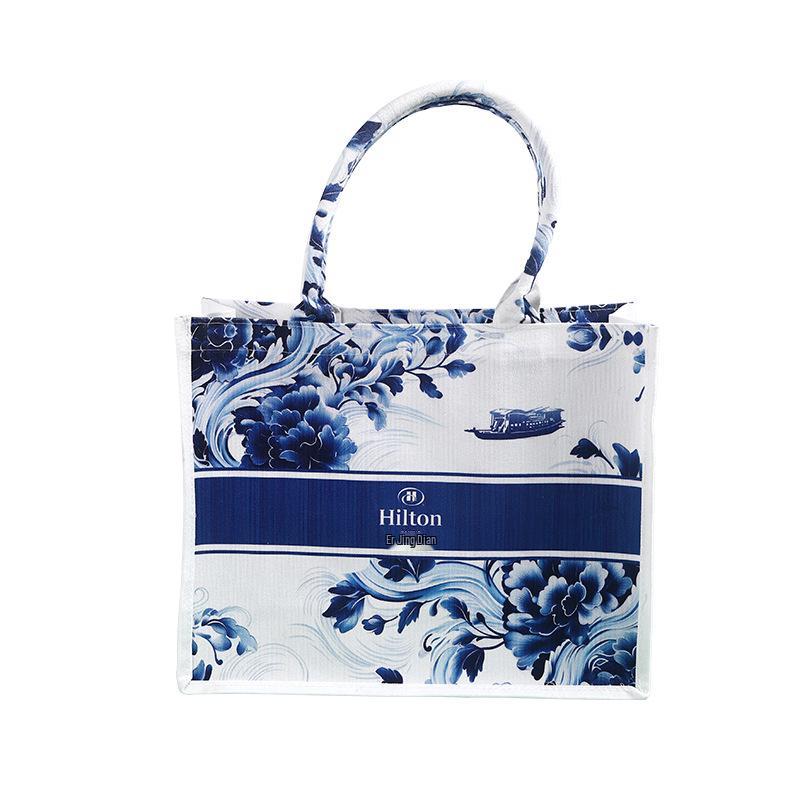 Individuelle Logo-Tragetasche - Filz-Handtasche für Firmenaktionen & Geschenkeinkauf, Großes Fassungsvermögen