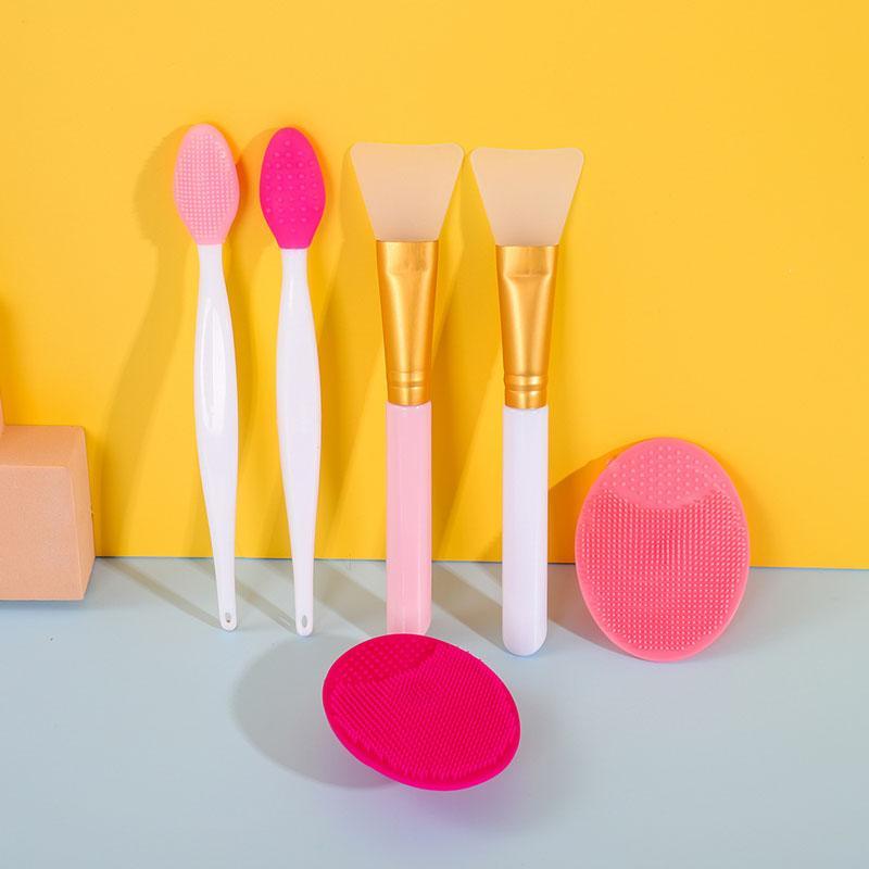 

Lip Exfoliating Facial Cleansing Brush Face Scrub Nose Clean Brush Blackhead Remover Double-Sided Beauty Skin Care Tool