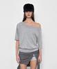 Saendeulig Multi-Neck Tee_Melange Gray