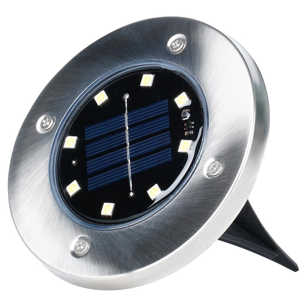 12x Solar Garden Lamp Ground Lamps LED Disc with Sensor