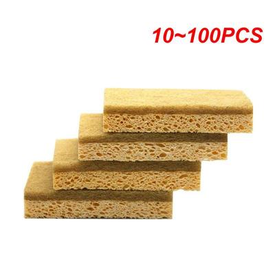 10~100PCS Double-sided Scouring Pad Double Sided Cleaning Strong Water Absorption Easy To Use Lightweight And Convenient