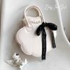 JIAERDI Pearl Shell Handbag Japanese Lolita Aesthetic Purse Women Sweet Cute Bow Ribbon Delicate Ladies Spacious shoulder bag