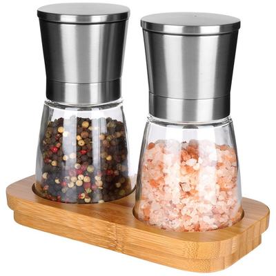 2x Pepper Salt Mill Grinding Spices Mills Set Spice Grinders