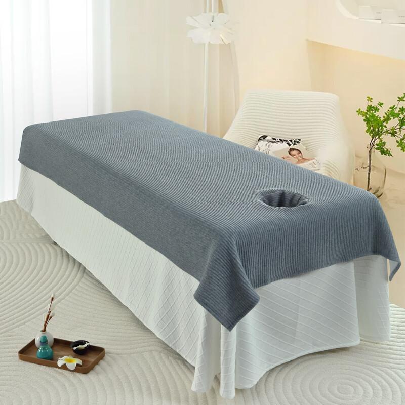 1PC Beauty Salon Bed Sheets with Face Hole Skin-friendly Spa Massage Table Covers Face Towels Set Salon Barbershop Decoration