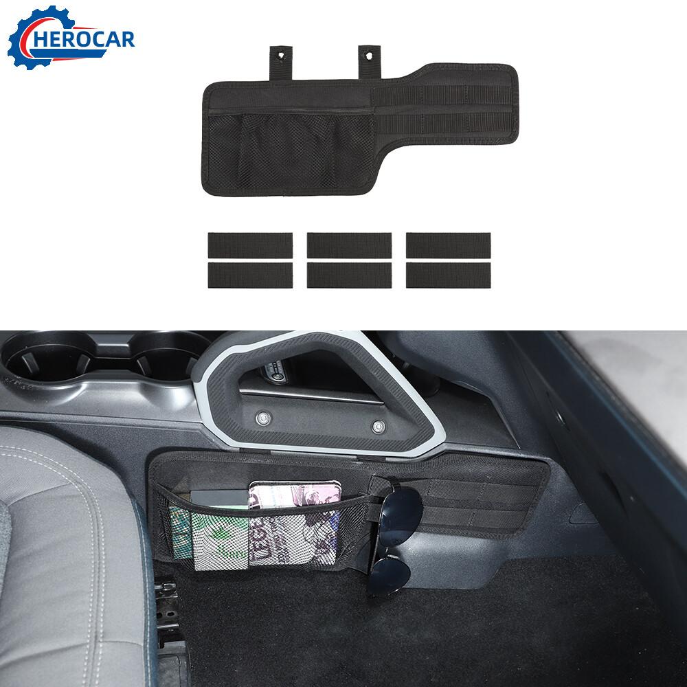 Car Gear Shift Side Net Pocket Storage Bag B Organizer For Ford Bronco +