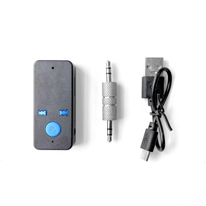 

3 в 1 совместимый автомобильный комплект V4.2 приемник 3,5 мм AUX + TF кард-ридер Hands Free звонки стерео аудио приемник музыкальный адаптер