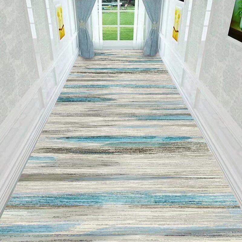 Abstract Artistic Carpets Non-slip Living Room Decor Rug Long Corridor Carpet Hall Runner Bedroom Stair Door Mat