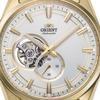 Orient Men's RN-AR0007S (Contemporary Semi-Skeleton Men's Metal) Round Watch Silver Stainless Steel