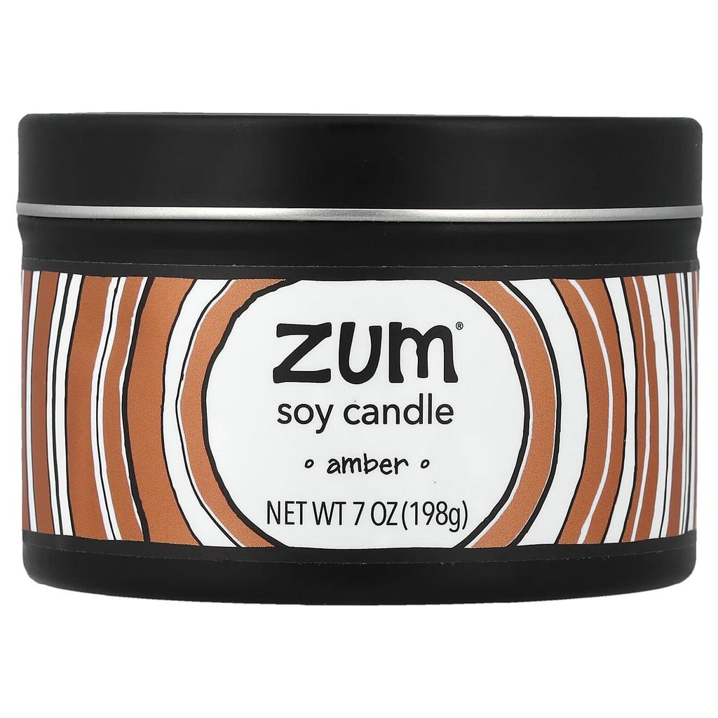 ZUM, Soy Candle, Amber, 198g (7oz)