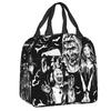 Custom Poster Of T-Terrifiers Halloween Resuable Lunch Boxes Women Leakproof Cooler Thermal Food Insulated Lunch Bag Office Work