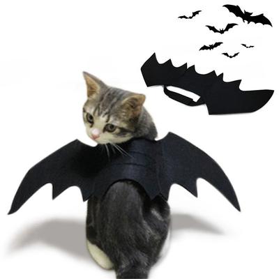 Gilet Chat Démon Mignon Ailes de Chauve-souris Ailes de Chat Vêtements pour Animaux Décorations d'Halloween Déguisement Chat
