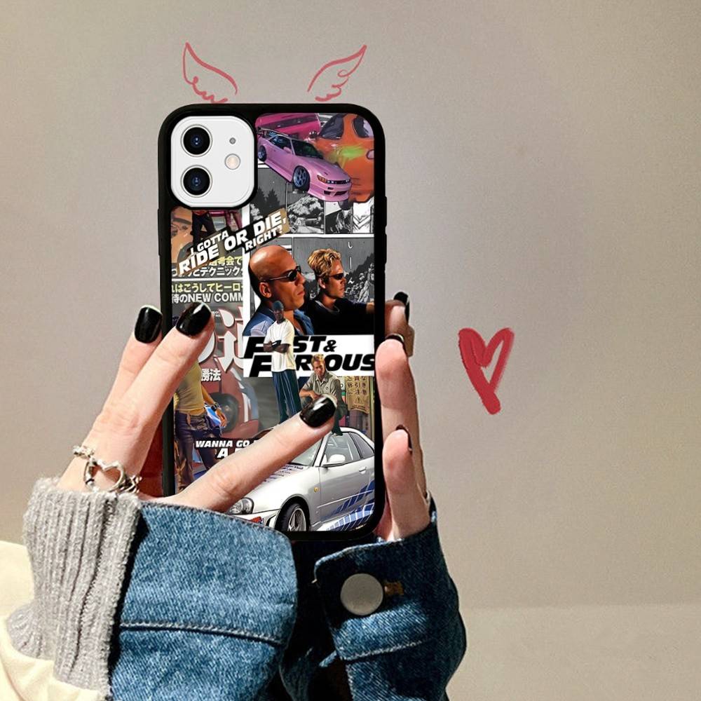 Action Movie Series Fast F-Furious PC+TPU Protective Phone Case For IPhone 17 16 Pro Max 15 Plus 14 13 12 11 Cover