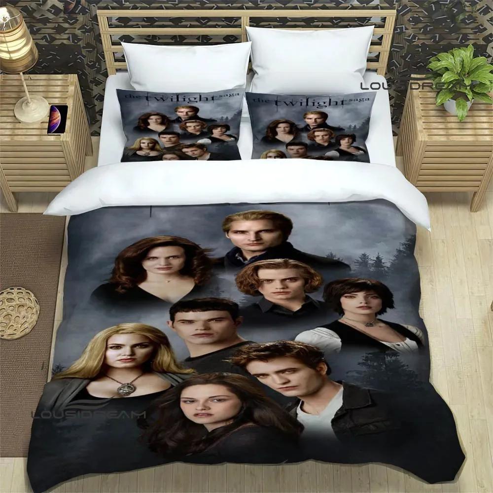 

Сумеречная сага Принтованные комплекты постельного белья Изысканный набор постельных принадлежностей Пододеяльник Набор одеял Комплект постельного белья Роскошный подарок на день рождения 70x133cm 2pcs