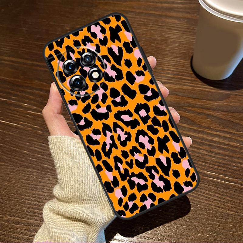 Leopard Skin Case For OnePlus 10T 8T 10R 12R 13R 13s 13 12 11 9 10 Pro Nord CE 5 2 3 4 Lite N20 N30 Cover