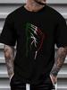 100% Cotton Funny Italian Hand Gesture Italian Flag Italy Italia T Shirt Women's Men's Graphic Tee Causal Tops Fashion T Shirt Sh