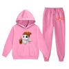 Kids Hoodie and Sweatpants Set Halloween Printed Outfit Lightweight Pullover Hooded Top and Elastic Waist Bottoms for Boys and Girls