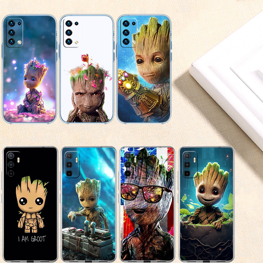 Marvel Groot Phone Case for Motorola G14 G15 G24 G30 G31 G32 G34 G41 G42 G51 G52 G50 G60S G60 G62 G72 G71 G73 G84 G85 G200 E32